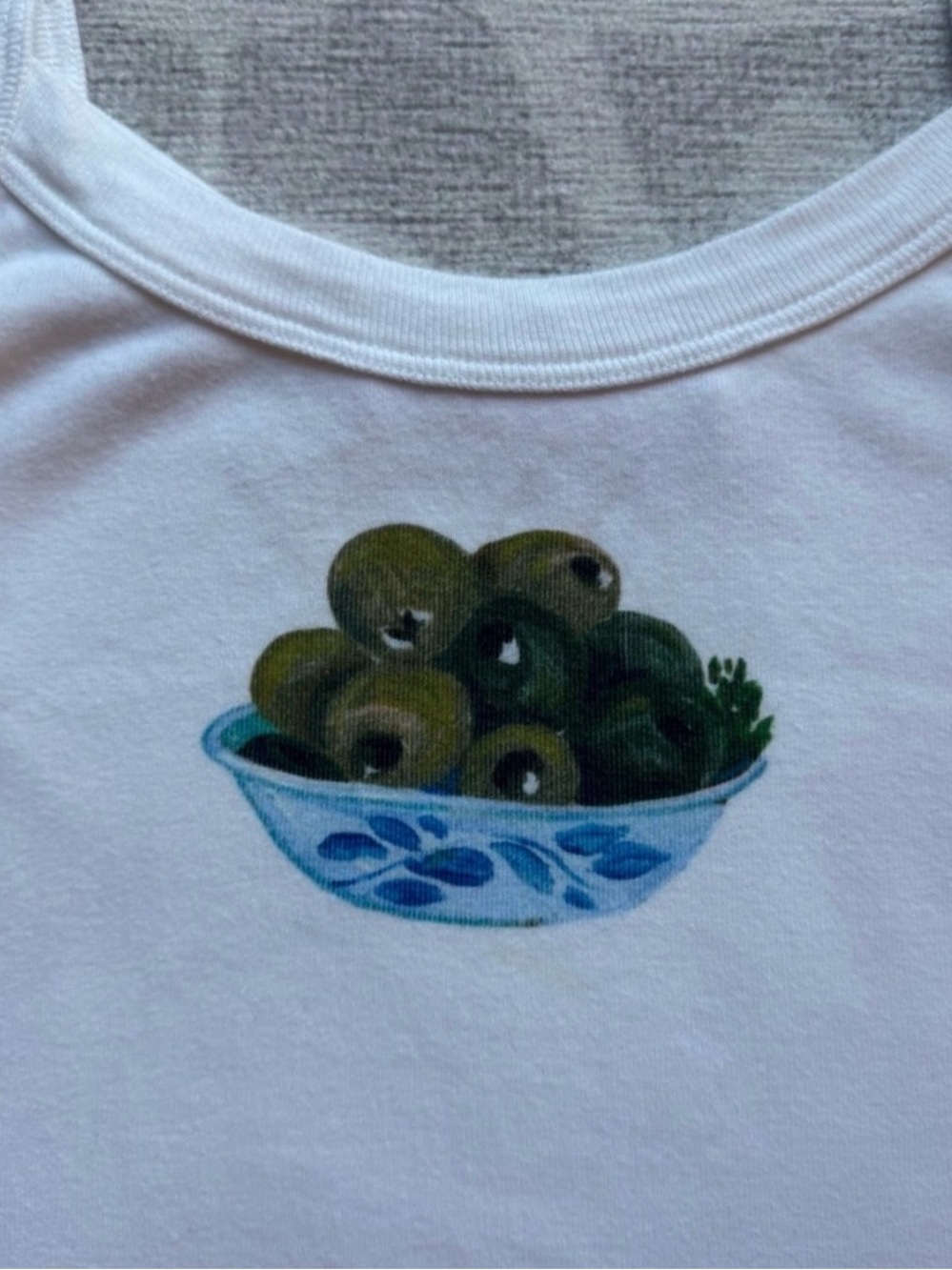 Lisa Says Gah! Olive Bowl Harley Tank - Picture 4 of 5